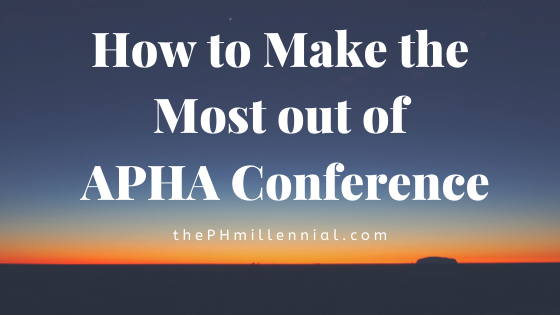 How to make the most out of APHA conference