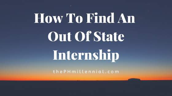 how to find an out of state internship
