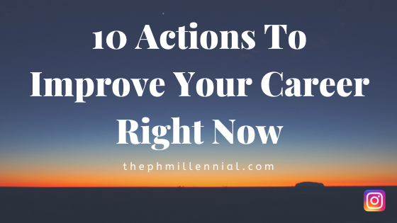Blog banner "10 actions to improve your career right now"