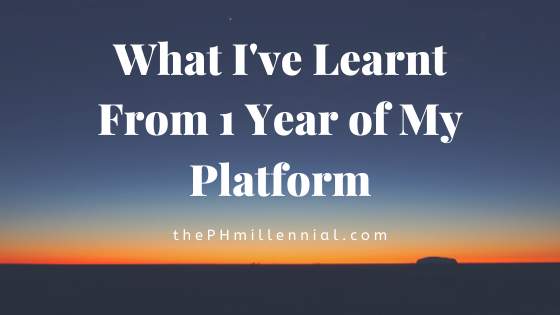 What i've learnt from 1 year on my platform