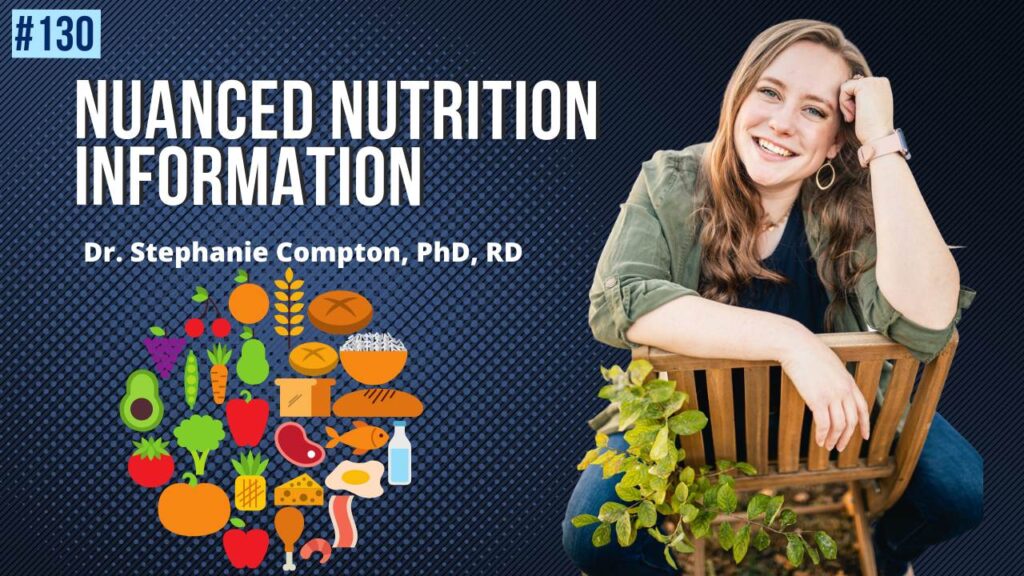 Cover photo of guest Dr. Stephanie Compton, PhD, RD